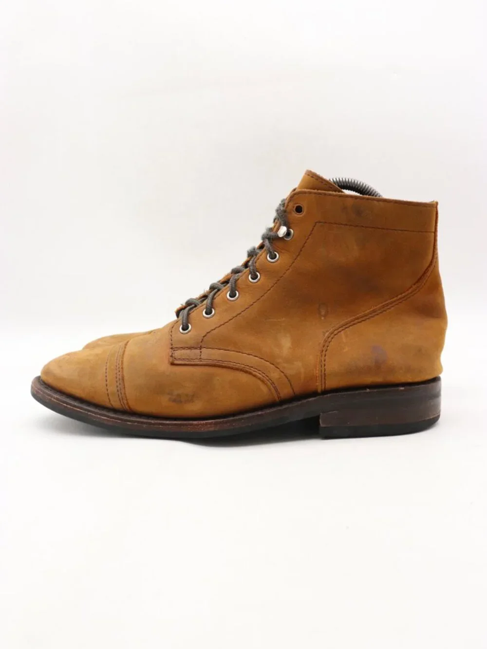 Thursday Boot Company Captain Boots Men's 10 Brown Leather Lace Up Cap Toe